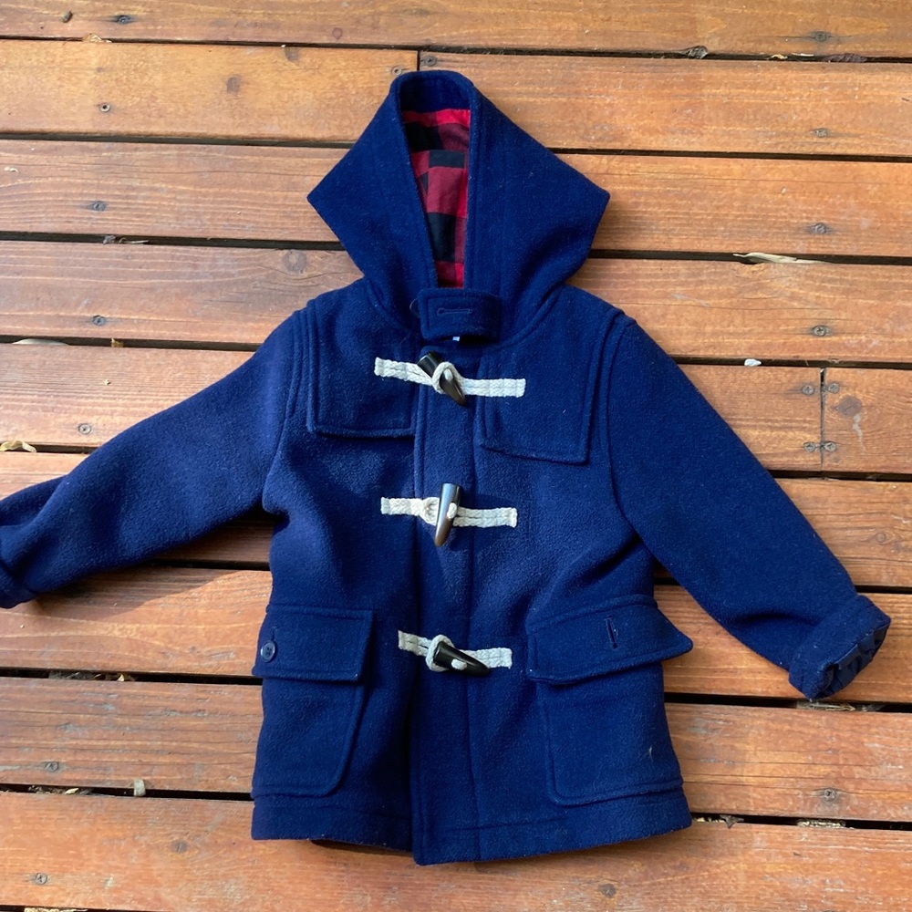 GAP Kids Navy Pea Coat with Toggle Closures